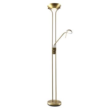 Moderne Messing leeslamp Salvador, 2 warm witte lampjes, met, Nieuw, Ophalen of Verzenden, 150 tot 200 cm, Modern