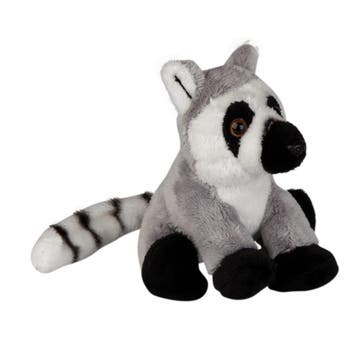 Ringstaart Maki aap knuffel - pluche - 15 cm, Verzenden, Nieuw