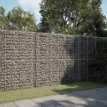 vidaXL Schanskorf 300x50x200 cm gegalvaniseerd ijzer, Tuin en Terras, Verzenden, Nieuw, Metaal