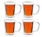 Theeglazen set van 4 elk 250ml dubbelwandig (Huishouden), Verzenden, Nieuw