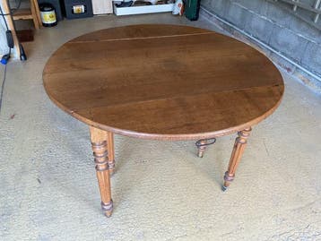 Tafel - Eik - Ronde tafel van eikenhout