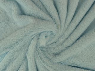 Kortharig bont stof – Baby blauw, Blauw, 120 cm of meer, Ophalen of Verzenden, Polyester
