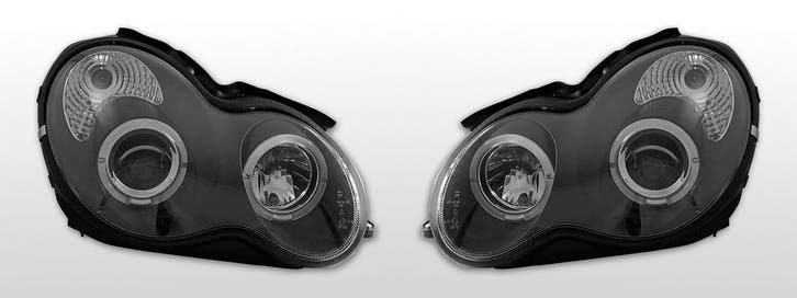 Koplampen Angel Eyes | Mercedes W203 C-Klasse 2000-2004 | zw, Auto-onderdelen, Verlichting, Nieuw, Verzenden