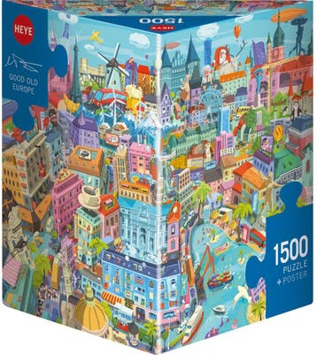 Triangle Box - Good Old Europe Puzzel (1500 stukjes) | Heye, Verzenden, Nieuw