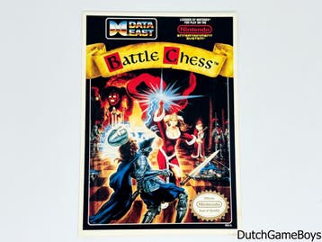 Nintendo NES - Battle Chess - Store Display Card - USA, Spelcomputers en Games, Verzenden, Gebruikt