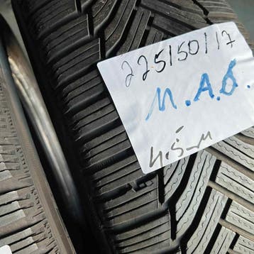 2 x Michelin Alpin 6 225-50-17 Winterbanden 4,5mm, Gebruikt, 17 inch, Band(en), Personenwagen