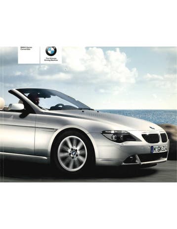 2004 BMW 6 SERIE CABRIO BROCHURE ENGELS, Nieuw, BMW, Author