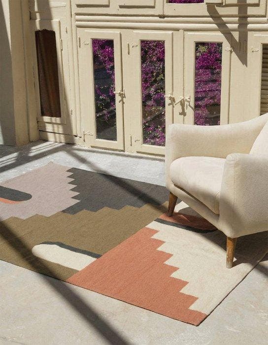 Nilo Kilim - Kelim - 200 cm - 130 cm - Handgemaakt Designer, Antiek en Kunst, Kunst | Designobjecten