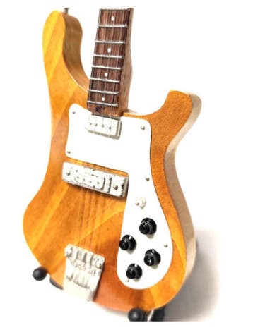 Miniatuur replica Rickenbacker basgitaar - Lemmy - Mötorhead, Ophalen of Verzenden, Nieuw, Pop, Beeldje of Miniatuur