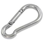 Karabijnhaak / carabiner 7x70mm - gegalvaniseerd, Ophalen of Verzenden, Nieuw, 50 tot 100 mm, Overige typen