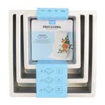 Taartpan PME Vierkant 7,5cm(h) Set/3, Verzenden, Nieuw
