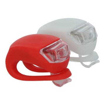 Dresco LED Batterij Verlichtingsset Siliconen Wit en Rood, Verzenden, Nieuw