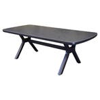Vespera dining tuintafel 220x100xH74 cm antraciet, Tuin en Terras, Tuintafels, Ophalen of Verzenden, Nieuw