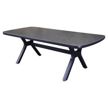 Vespera dining tuintafel 220x100xH74 cm antraciet, Ophalen of Verzenden, Nieuw