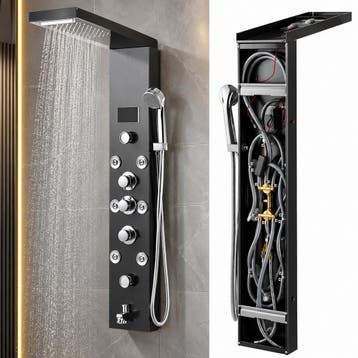 Douchepaneel met LED – Regendouche & Massagejets - Luxe 5-in, Ophalen, Nieuw