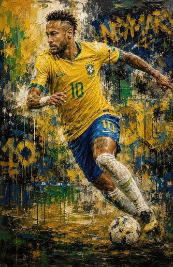 Canvas Fit - Alberto Ricardo - Neymar Jr.: El Diez de Brasil, Nieuw