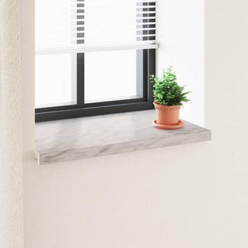 vidaXL Raamsokkel Marmer textuur 100 x 50 x 4,5 cm PVC, Verzenden, Nieuw