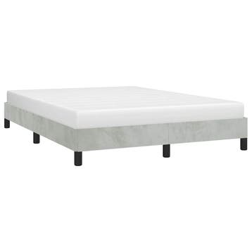 vidaXL Bedframe zonder matras lichtgrijs 152x203 cm Queen, Verzenden, Nieuw, Tweepersoons, Stof