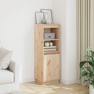 vidaXL buffetkast 37x34x110 cm massief grenenhout, Huis en Inrichting, Kasten | Buffetkasten, Minder dan 50 cm, Verzenden, 100 tot 150 cm