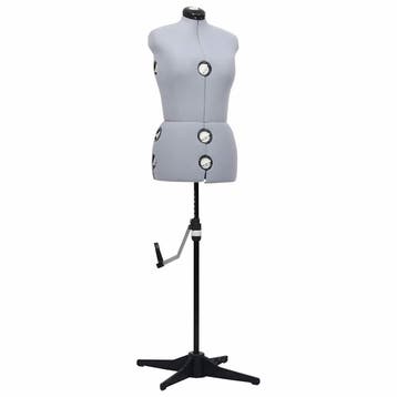 vidaXL Paspop verstelbaar vrouw maat 40-46 M grijs, Kleding | Dames, Verzenden, Nieuw