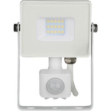 LED Bouwlamp 10 Watt met Sensor - LED Schijnwerper - Viron, Ophalen of Verzenden, Nieuw, Lamp met armatuur