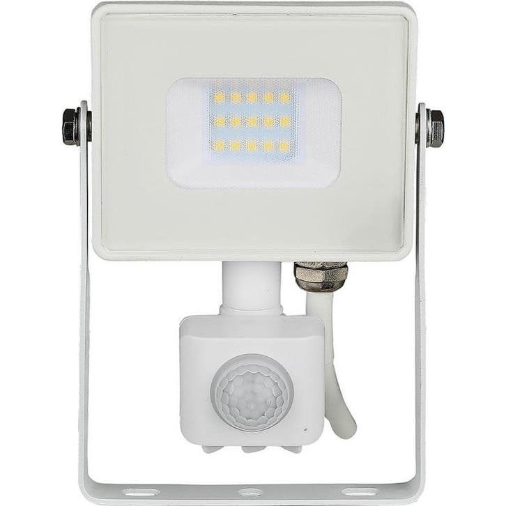 LED Bouwlamp 10 Watt met Sensor - LED Schijnwerper - Viron, Doe-het-zelf en Verbouw, Bouwverlichting, Lamp met armatuur, Nieuw