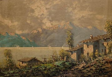Italiaanse school (XX) - Veduta di montagna