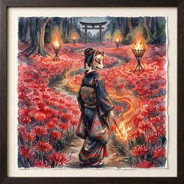 MEDSAN - Kitsune of the Red Lilies () - UNIQUE WORK