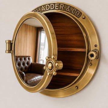 Nautical Porthole Mirror with Cabinet - Chadder & Co. -