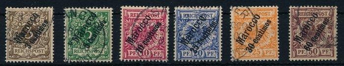 Deutsches Auslandspostamt - Marokko 1899 - Kroon/Adler,, Postzegels en Munten, Postzegels | Europa | Duitsland