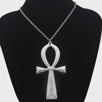 Vintage Egyptische Ankh Kruis Ketting - Grote Hanger met Lan, Verzenden, Nieuw