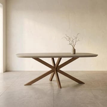 Eettafel Madison Sand | 200 cm | Deens Ovaal | Starfurn, Ophalen of Verzenden, Nieuw