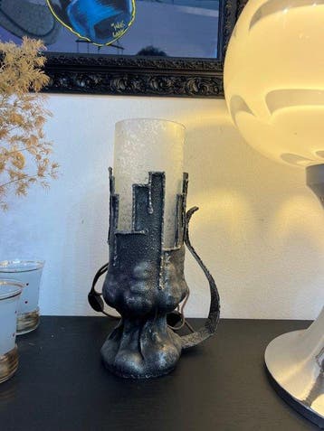 Tafellamp - Metaal, Glas