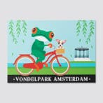 Orange Panda A6 postcard Amsterdam Vondelpark, Verzamelen, Ansichtkaarten | Themakaarten, Ophalen of Verzenden, Gelopen