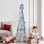 vidaXL Kunstkerstboom met 150 LED met standaard Wit 180 cm, Verzenden, Nieuw