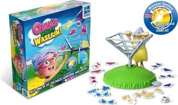 Verpakking beschadigd Omas Woeste Waslijn - Actiespel - Spe, Hobby en Vrije tijd, Verzenden, Nieuw