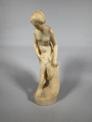 sculptuur, Diane au bain dapres Falconet (1757) - 65 cm -