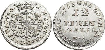 1/12 taler, daalder 1765 Bs Lippe-detmold Simon August 17..., Verzenden