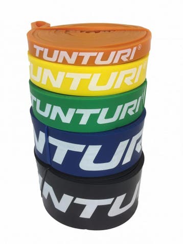 Tunturi Power Bands l complete set met 5 sterktes, Sport en Fitness, Verzenden, Nieuw, Weerstandband