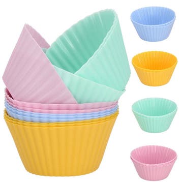 Cupcake Vormpjes | Siliconen Bakvormen | 12 Stuks |, Ophalen of Verzenden, Nieuw