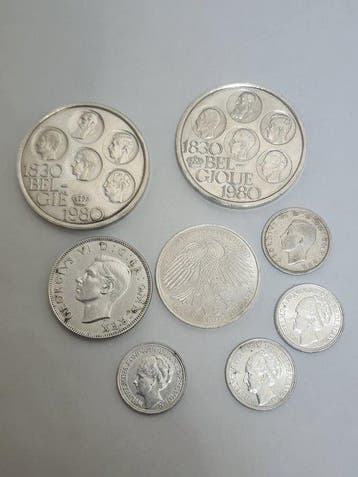 Wereld. Collection of silver coins (Zonder minimumprijs)