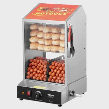 Professionele Hotdog Stoomoven & Broodjeswarmer - 36L, 2 Eta, Verzenden, Nieuw