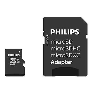 Micro SDHC kaart met adapter | Philips | 32 GB | 3 stuks, Verzenden, Nieuw, Philips