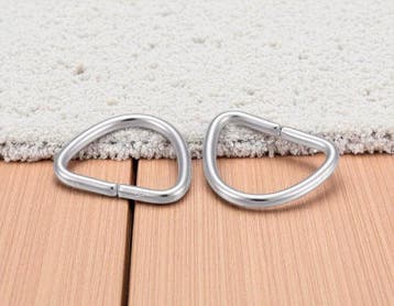 10 x stevige RVS open D-ringen – 304 Stainless Steel – 9, Ophalen of Verzenden, Nieuw, Kraal