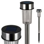 Benson Solar tuinlamp - RVS - 36 cm - wit licht - set van 12, Ophalen of Verzenden, Nieuw