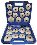 Oliefilterdoppen set 23 delig aluminium, Verzenden, Nieuw