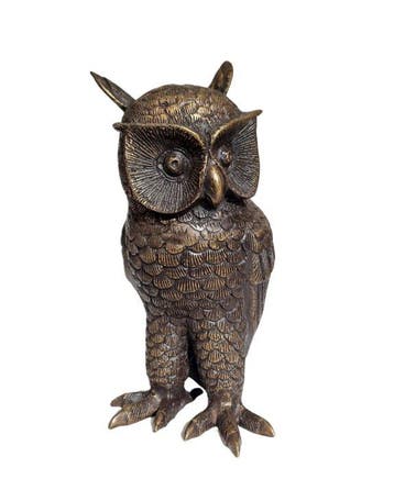 Bronze owl - Beeldje - A bronze owl - Brons