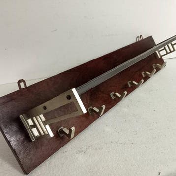 Kapstok - Palisander (rosewood) fineer - Vintage kapstok