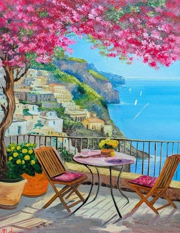 Michele Luna (1980) - Terrazza panoramica sulla costiera