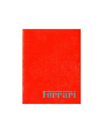 1988 FERRARI PROGRAMMA BROCHURE ENGELS 506/88, Nieuw, Ferrari, Author